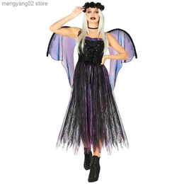 Theme Costume Halloween Comes for Women Come Corpse Bride Woman Cosplay Halloween Performance Come Dark Angel Come T231011