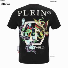 Rhinestone Plein STONES Philipps T-shirts pp Classical Streetwear Hop High Casual Men's T-SHIRT GOTHIC Hip Skull ROUND Men NECK Tshirt Quality SS Top 11 ZM34