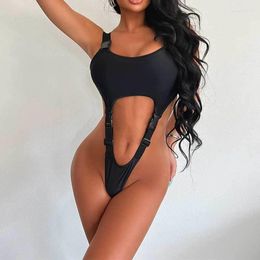 Women's Swimwear Sexy Hollow Out Shoulder One Piece Bikini Women Fashion Holiday Beach Lady Swimsuit