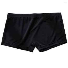 Underpants Men Underwear Chic Pure Colour Boxers Slim Fit Summer Quick-drying Inner Wear Clothes