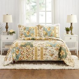 Bedding sets Patchwork 3Piece Sets FullQueen Ivory Bed set twin Sheets for king size bed Comforter Conjuntos para Duv 231011