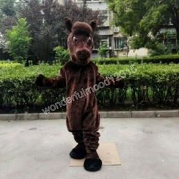 2024 Christmas Horse Mascot Costumes Carnival Hallowen Gifts Unisex Adults Fancy Games Outfit Holiday Outdoor Advertising Outfit Suit
