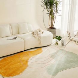 Carpet Modern Simple Large Area Living Room Carpet Fluffy Soft Washable Bedroom Rug Light Luxury Thick Solid Color Cloakroom Carpets 231010
