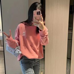 Round Neck Pullover Sweatshirt Designer Sping Autumn Fashion Embroidered Letter Casual Loose Long Sleeve Unisex Sweatshirts