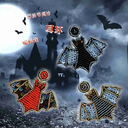 Other Fashion Accessories Personality Killing Matt Bat Handmade Earrings Creative Personality Punk Wind Sequins Rice Beads Halloween Earrings Q231011