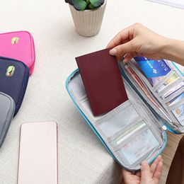 Card Holders Travel Wallet For Family Passport Holder Waterproof Document Case Organiser Accessories Cover Bag Cardholder