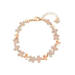 Swarovskis Bracelet Designer Jewels Original Quality Four Leaf Grass Petal Bracelet With Swallow Element Crystal Sweet Plum Blossom Flower Bracelet For Women