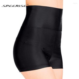 Women's Shorts SPEERISE Women Skinny High Waisted Spandex Jazz Ballet Dance Black Dancing Short Quick Dry Breathable