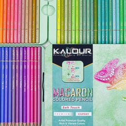 Crayon KALOUR Macaron 5072Pcs Colored Pencil Soft Pastel Sketching Drawing Set Crayons Colour For School Coloring Art Supplies 231010