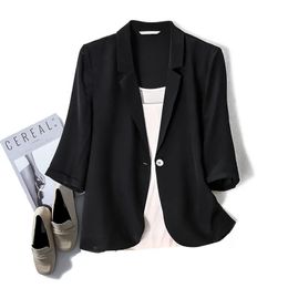 Women's Suits Blazers Birdsky 1pc Women blazer office lady suit outwear Jacket Top Blazers natural '% mulberry silk Black White S-110 231011