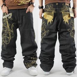 Men's Jeans Mens Top Limited 2023 Loose Hip Hop Men Printed Tide Dress Casual Denim Trousers Cotton Pattern Harem Pants