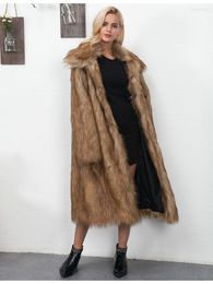 Women's Fur Coat Women Winter Plus Size Artificial Long Slim Fit Thickened Warm Jackets For