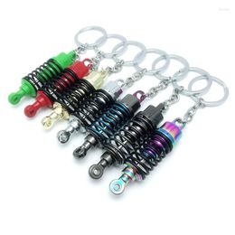 Keychains Absorbers Key Chain Motor Spring Car Keychain Bag Pendant Charm Fun Gadgets For Ring Holder Gift Accessories Wholesale