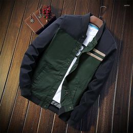 Men's Jackets Spring Thin Jacket Long Sleeve Fashion Stand Collar Cotton Coat Slim Fit Single Breasted Male Casual Cardigan Tops