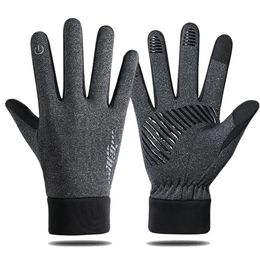 Five Fingers Gloves Men Women Cycling Touch Screen Keep Winter Warm Reflective Freezer Work Suit for Running Skiing Hiking 231010