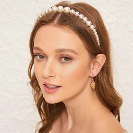 Hair Clips Fashion Full Pearl Hairbands Elastic Flower Women Hoop Bands Headband Bezel Girls Accessories Headdress