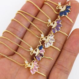 Pendant Necklaces 2023 Sweet And Cute Ballet Girl Necklace Jewellery Birthday Party Anniversary Exquisite Gift