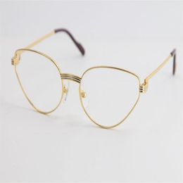 High Quality Gold Optical Eyeglasses Mens Large Square eye glasses Women Design Classical Model glasses with box321a
