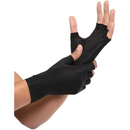 Five Fingers Gloves Copper Compression Arthritis Therapy for Carpal Tunnel Rheumatoid Tendonitis Hand Pain Support Fit Women Men 231010