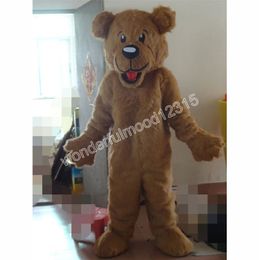2024 Christmas brown lion Mascot Costumes Carnival Hallowen Gifts Unisex Adults Fancy Games Outfit Holiday Outdoor Advertising Outfit Suit
