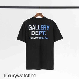 Mens Menswear Star deptts Galleries Shirts Designer t Gradient Printing Round Neck Short Sleeve T-shirt FDK2