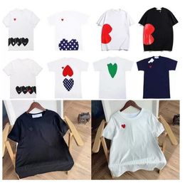 2021 Summer tshirt Designer T Shirts Men Tops Love red heart Letter Embroidery Mens Women Clothing Short Sleeved shirt womens Tee 247y