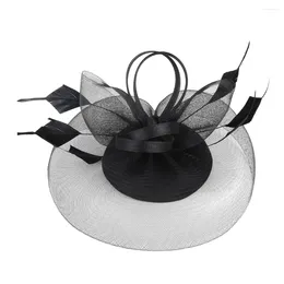 Bandanas Top Hat Barrette Woman Wedding Hair Clips Brides Fascinators Silk Women Banquet