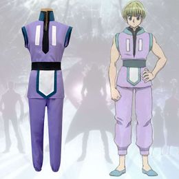 Anime Hunter X Shalnark Cosplay Costume Top Pants Halloween Party Carnival Outfit For Adult Uniform