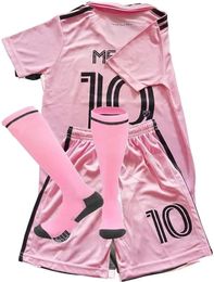 Clothing Sets 7# 10# Kids Football Soccer JerseyTraining Uniforms for Boys Girls Youth Shirts and Shorts Set of 3 Ronaldo Mbappe 231010