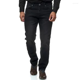 Men's Jeans Fashion Casual Solid Colour Slim Fit Loose Straight-leg Men Designer For Pants