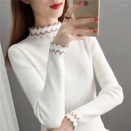 Women's Sweaters Sweater Women Fall Winter Knitted Korean Fashion 2023 Pullover Clothes Solid Loose Jumper Tops