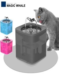 Cat Bowls Feeders 2L Automatic Pet Water Fountain Filter Dispenser Feeder Smart Drinker For Cats Bowl Kitten Puppy Dog Drinking 9757048