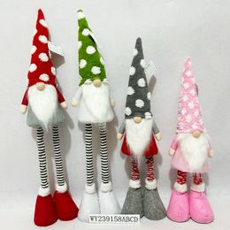 suede, Christmas decorations, cloth, cartoon cute Santa Claus, random delivery, indoor party holiday decoration gifts, full of festive atmosphere, good quality