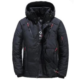 Piumino da uomo Parka Piumino da uomo Parka invernale da uomo -20 gradi Piumino d'anatra bianca con cappuccio Cappotto da neve imbottito caldo e spesso da esterno Oversize M-4XL 231010