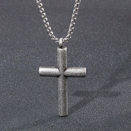 Classic Cross Pendants Necklace Jewellery Stainless Steel Gold Plated Men Women Lover Gift Religious Jewelry261x