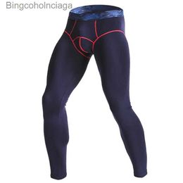 Men's Thermal Underwear 3XL Men Thermal Underwear Bot Leggings Modal Underwear Pants Bugle Pouch Long Johns Sleep Bot Tight Trousers Plus SizeL231011