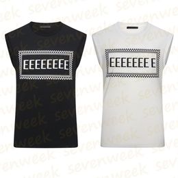 Luxury Letter Print Mens Vest Tees T Shirts Summer Sleeveless Fashion Male Tshirt Hip Hop Streetwear225o