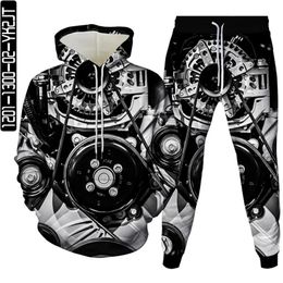 Men's Tracksuits Spring Autumn Men Women Fashion Angel Engine Bitcoin Meat 3D Print Clothing Suit HoodiePants 2pcsSet Tracksuit Oversized S6XL 231011