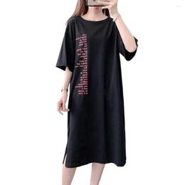 Women's Sleepwear Arrival Knitted Cotton Sleep Lounge Dress Big Girls Cute Nightgowns Sleepshirts Nightwear Shirts Homewear