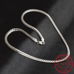 2020 New 5mm Fashion Chain 925 Sterling Silver Necklace Pendant Men Jewellery Full Side Necklace3292