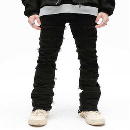 Men's Jeans Liu Su Slimming Men Jeans Fashion Hip Hop Street Clothing Slow Travel Pants Famous Brand Designer Men Pants men c215H