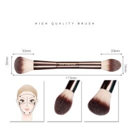 Best Hourglass Ambient Lighting Edit Makeup Brush Double Ended multifunctional Face Bronzer Blush Powder Cosmetic Brushes ZZ