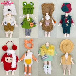 Dolls Adollya OB11 16cm BJD Doll Clothes Dress Skirt Uniform Hat for 112 Cute Sets Toys Girls Gifts 231011