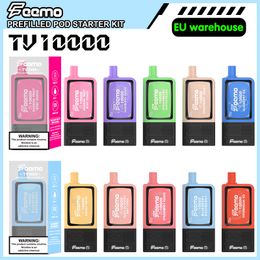 Disposable Vape Wholesale price Feemo TV disposable electroinic cigarette mesh coil 10k puffs pod OEM/ODM available Vapour pod vape starter kit with 650 mAh