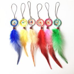 Dream Catcher Who Mobile and Key Chains Dreamcatchers 12pcs in mixed colors270b
