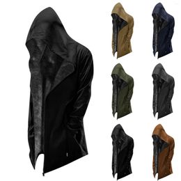 Men's Jackets Winter For Men Mens Medium Solid Coat Colour Velvet Jacket Simple Thick In G Easy Autumn