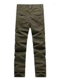 Men's Pants Mens Cotton Casual Military Cargo With Many Pockets Army Khaki Plus Size 30-44 2023