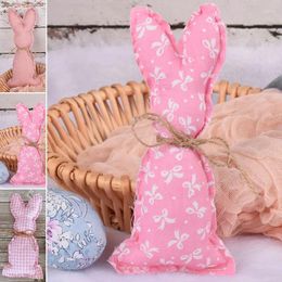 Party Decoration 2023 Easter Decor Cute Cotton Cloth Doll Pink Yellow Ornament For Home Po Props Kids Gift DIY Handicrafts