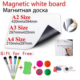 Whiteboards Soft Magnetic Fridge Sticker Memo Message Board Customise Weekly Monthly Planner Calendar Table WhiteBoard A2 Size 231009