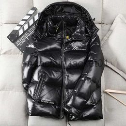 Men's Down Parkas Men Down Jacket Hoodie Thick Puffer Jacket Mens Coats High Quality Overcoat Women Winter Jackets 2023 Ladies 90% White Duck Down J231011